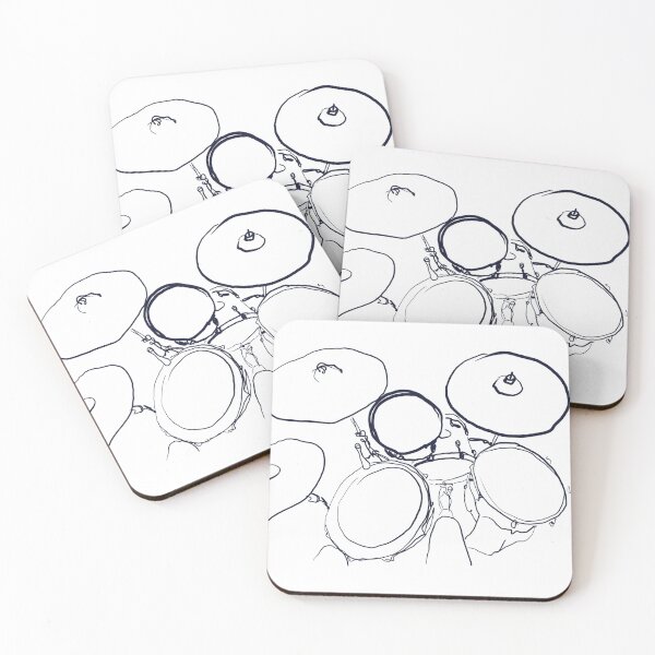 Item preview, Minimalist drum sketch #2 designed and sold by adoratioacademy.