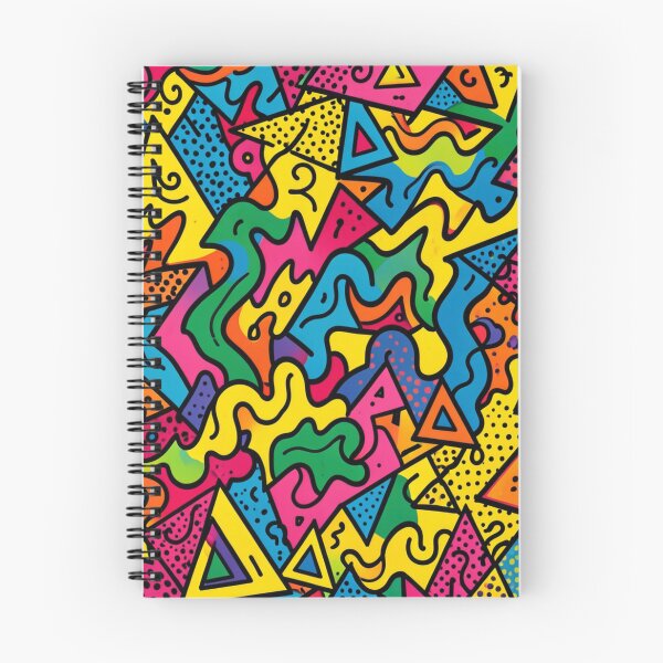 Item preview, Colorful Retro Memphis Geometric Pattern designed and sold by laterkatergator.