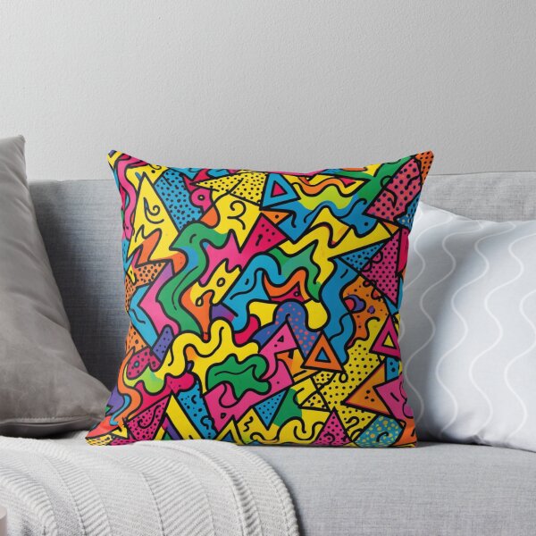 Item preview, Colorful Retro Memphis Geometric Pattern designed and sold by laterkatergator.