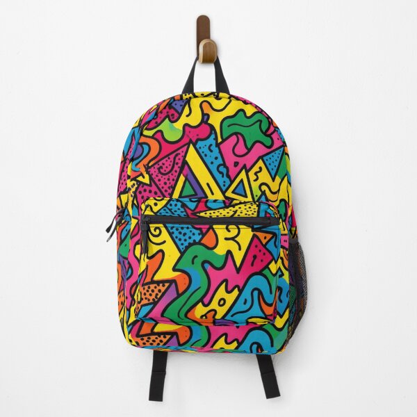 Item preview, Colorful Retro Memphis Geometric Pattern designed and sold by laterkatergator.