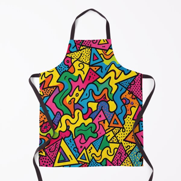 Item preview, Colorful Retro Memphis Geometric Pattern designed and sold by laterkatergator.