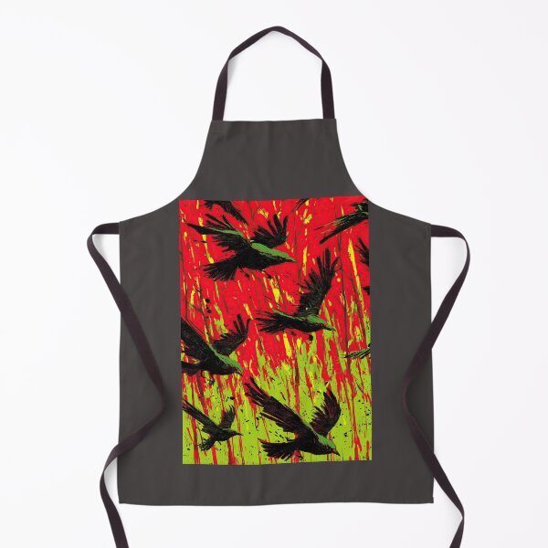 Item preview, Flock of Black Birds Flying in Red Sky designed and sold by Piotrek0001.