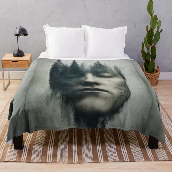 Item preview, Surreal Face Merging with Dark Pine Forest designed and sold by Piotrek0001.