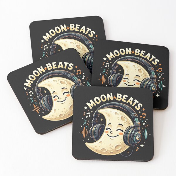 Item preview, Moon Beats - Cute Kawaii Crescent Moon with Headphones Lo-fi Aesthetic designed and sold by MoonVibe-studio.