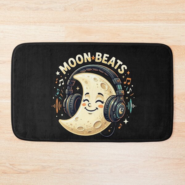 Item preview, Moon Beats - Cute Kawaii Crescent Moon with Headphones Lo-fi Aesthetic designed and sold by MoonVibe-studio.