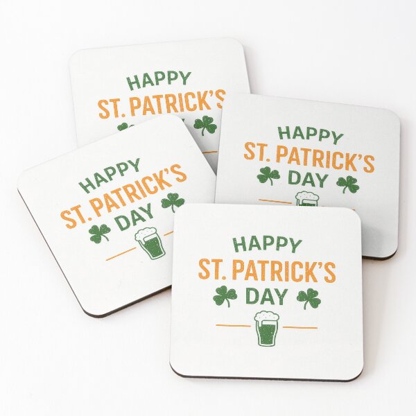 Item preview, Minimalist Happy St Patrick's Day Shamrock Design designed and sold by Kate1art.