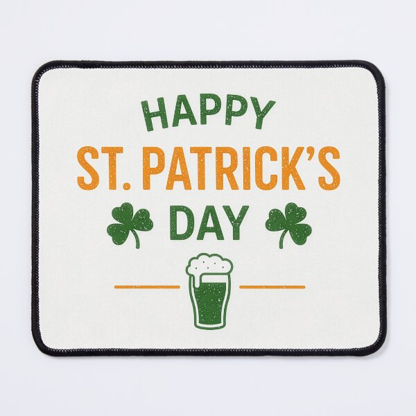 Item preview, Minimalist Happy St Patrick's Day Shamrock Design designed and sold by Kate1art.