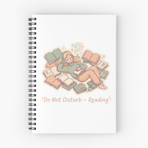 Item preview, Do Not Disturb I’m Reading – Cozy Bookworm Reader Aesthetic Illustration designed and sold by SirensSageStone.