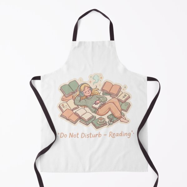 Item preview, Do Not Disturb I’m Reading – Cozy Bookworm Reader Aesthetic Illustration designed and sold by SirensSageStone.