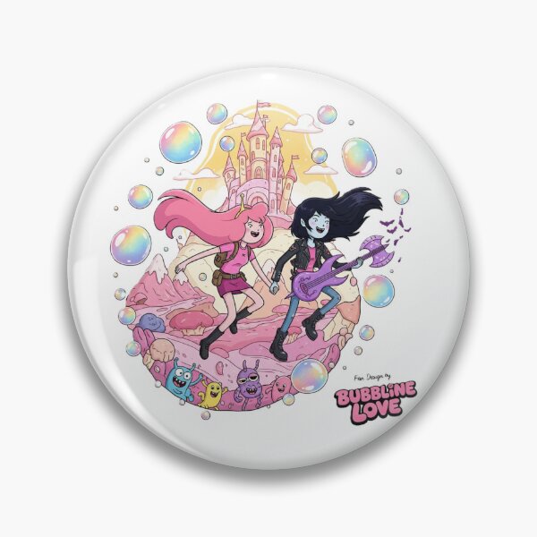 Item preview, Bubbline Love Art  Bubblegum & Marceline Inspired  Adventure Cartoon Fan Design designed and sold by Ditstyle.