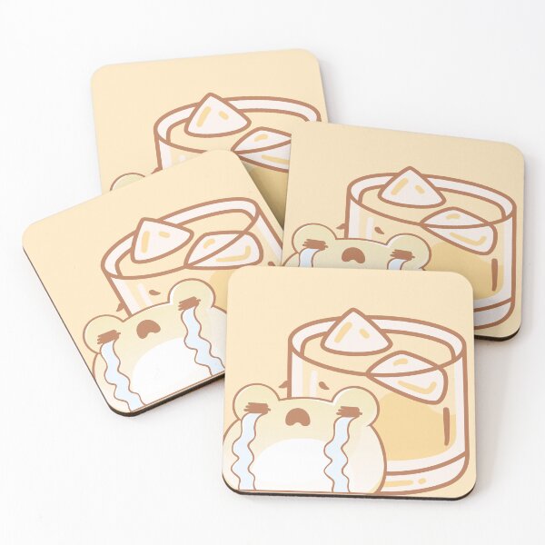 Item preview, Crying Kawaii Frog and Iced Drink designed and sold by Kanniax.