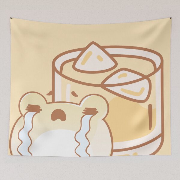 Item preview, Crying Kawaii Frog and Iced Drink designed and sold by Kanniax.