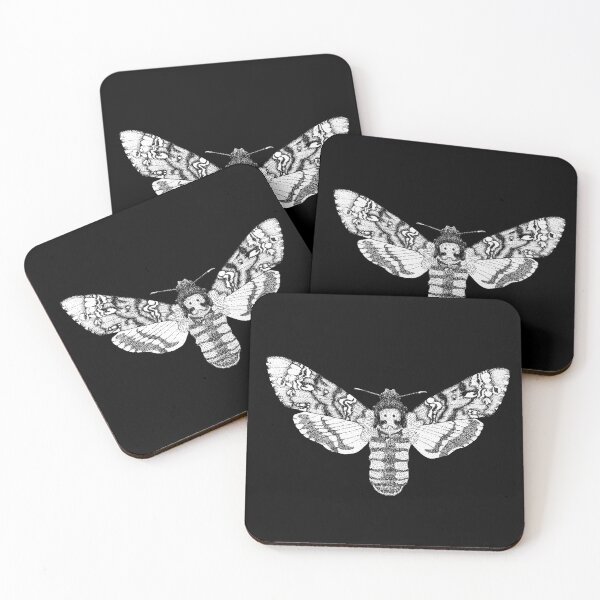 Item preview, Death's Head Hawkmoth (dark background) designed and sold by Drawinism.