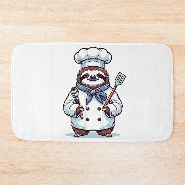 Item preview, Funny Chef Sloth – Cute Cooking Sloth Gift Design designed and sold by CyfroweMysli.