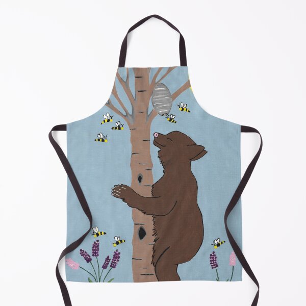 Item preview, Cute Brown Bear And The Bees designed and sold by Sartoris Art.