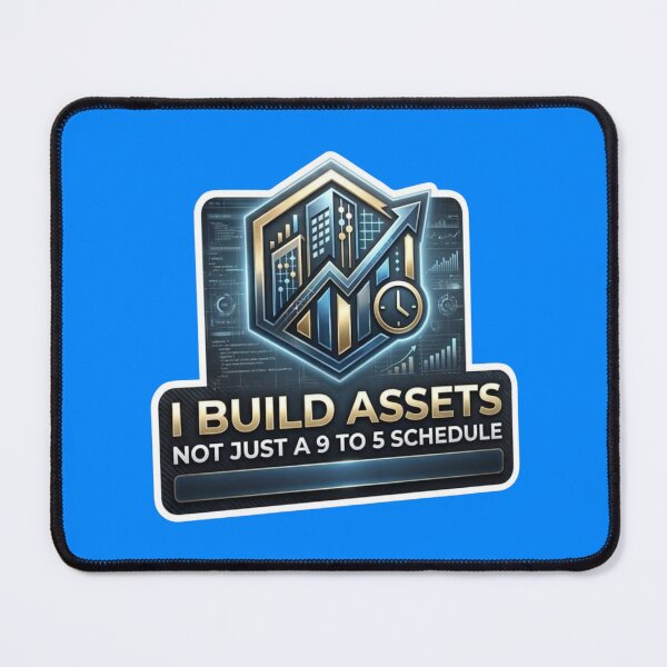 Item preview, I Build Assets Not Just A 9 To 5 Schedule Entrepreneur Sticker designed and sold by Scro-Ciob-Shop.