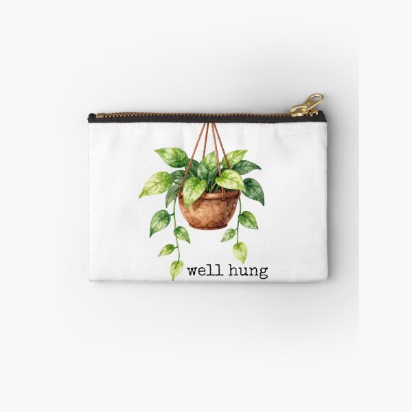 Item preview, "Well Hung" | Funny Pothos Hanging Plant Cheeky Houseplant Humor for Plant Parents designed and sold by Plant Daddy.