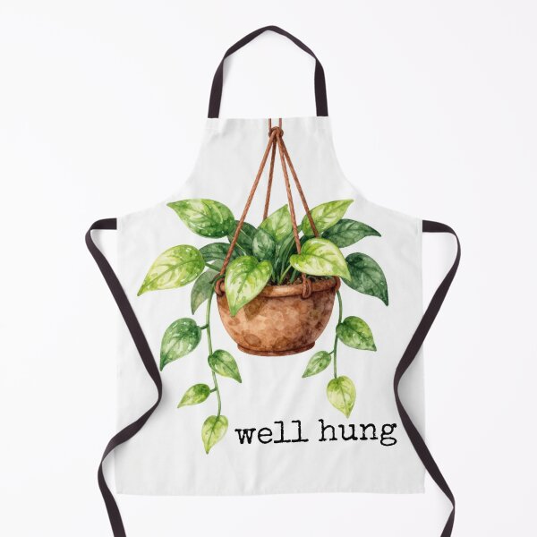 Item preview, "Well Hung" | Funny Pothos Hanging Plant Cheeky Houseplant Humor for Plant Parents designed and sold by Plant Daddy.