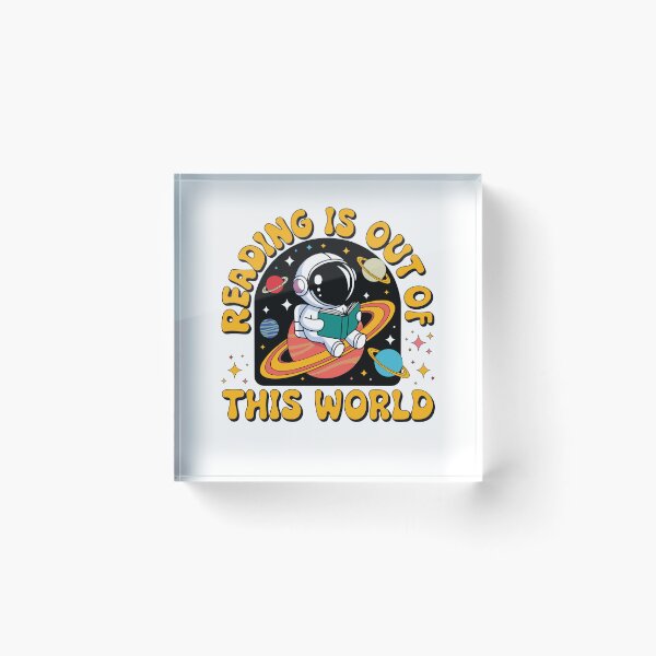 Item preview, Reading Is Out of This World – Astronaut Space Book Lover T-Shirt designed and sold by Maniutek.