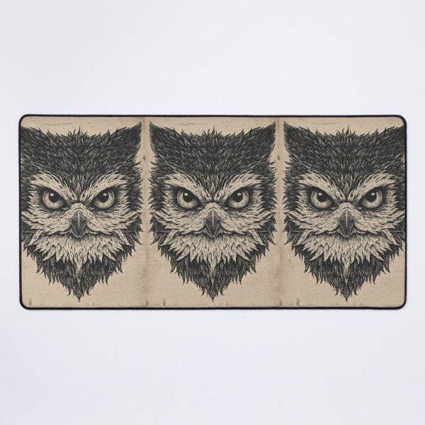 Item preview, Intricate Line Art Vintage Owl Portrait designed and sold by Piotrek0001.