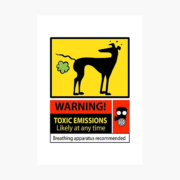 Toxic emissions hazard sign Photographic Print