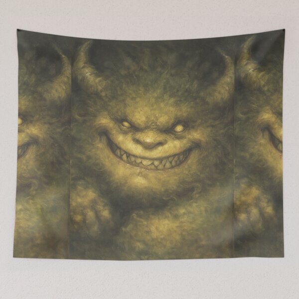 Item preview, Creepy Grinning Shadow Monster Portrait designed and sold by Piotrek0001.