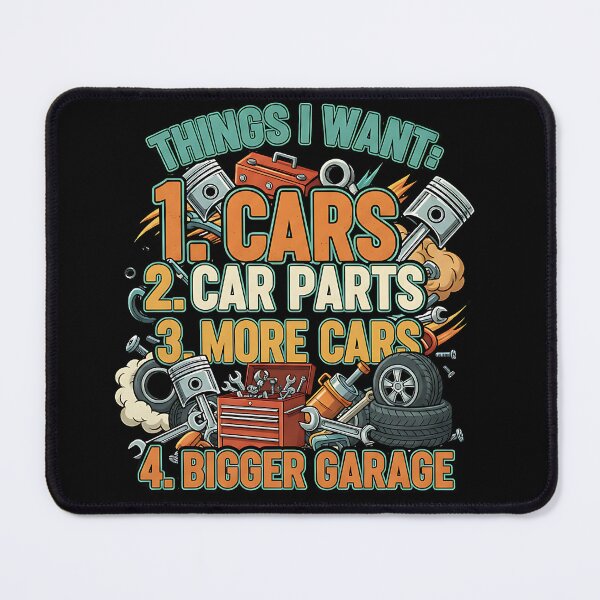 Item preview, retro things i want funny mechanic garage list designed and sold by ArtDesignTp.