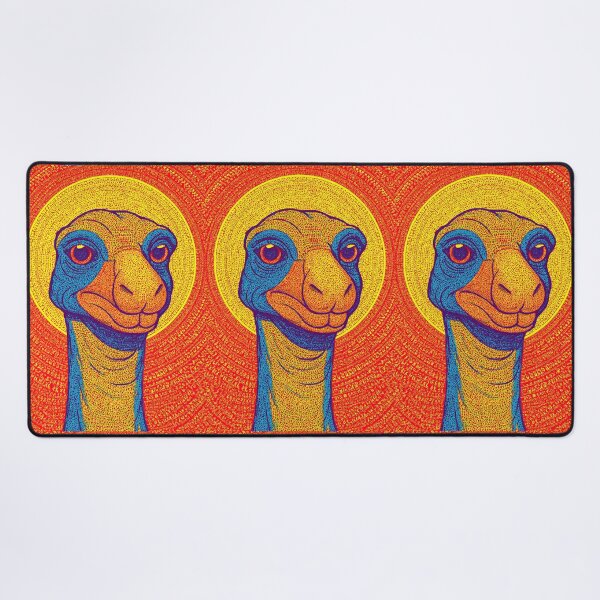 Item preview, Psychedelic Ostrich Head with Halo Graphic designed and sold by Piotrek0001.