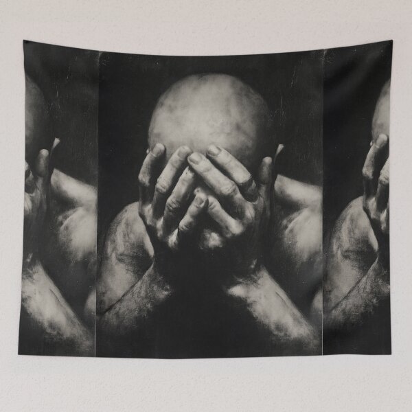 Item preview, Despair Man Covering Face in Shadows designed and sold by Piotrek0001.