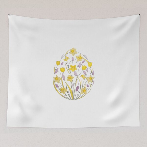 Artikelvorschau, Frühlingsblumen-Osterei-Illustration entworfen und verkauft von PMTaurus.