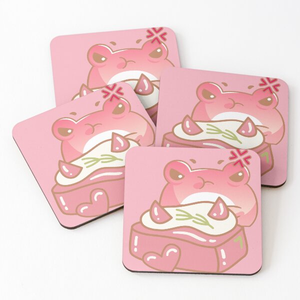 Item preview, Angry Pink Frog and Gourmet Toast designed and sold by Kanniax.