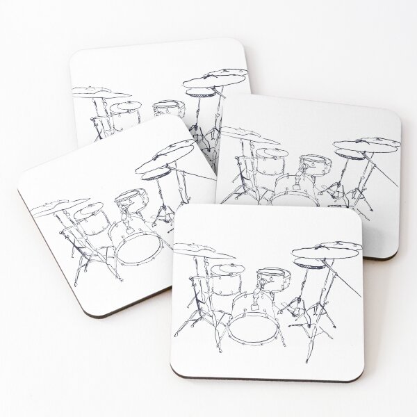Item preview, Minimalist drum sketch #4 designed and sold by adoratioacademy.