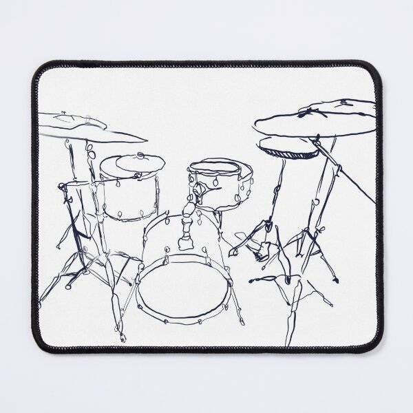 Item preview, Minimalist drum sketch #4 designed and sold by adoratioacademy.