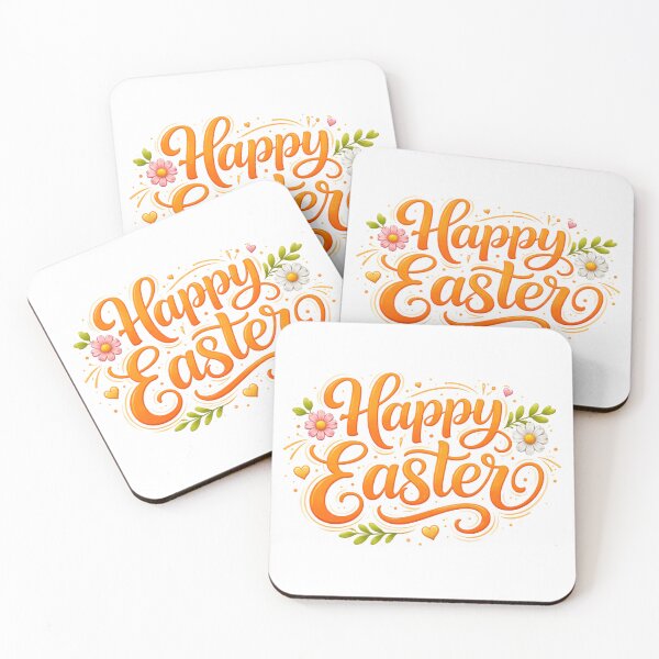 Item preview, Happy Easter Orange Lettering - Festive Spring Design  designed and sold by JoolieCreations.