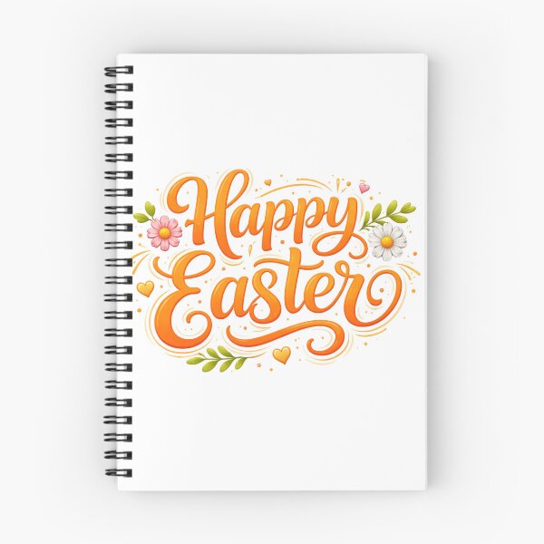 Item preview, Happy Easter Orange Lettering - Festive Spring Design  designed and sold by JoolieCreations.