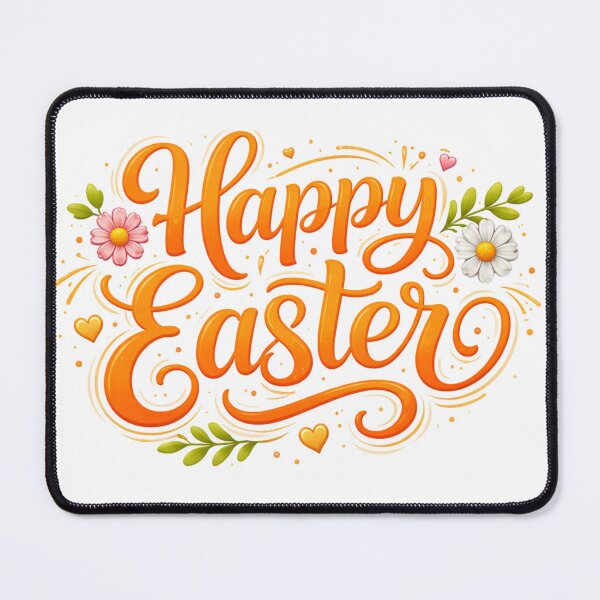 Item preview, Happy Easter Orange Lettering - Festive Spring Design  designed and sold by JoolieCreations.