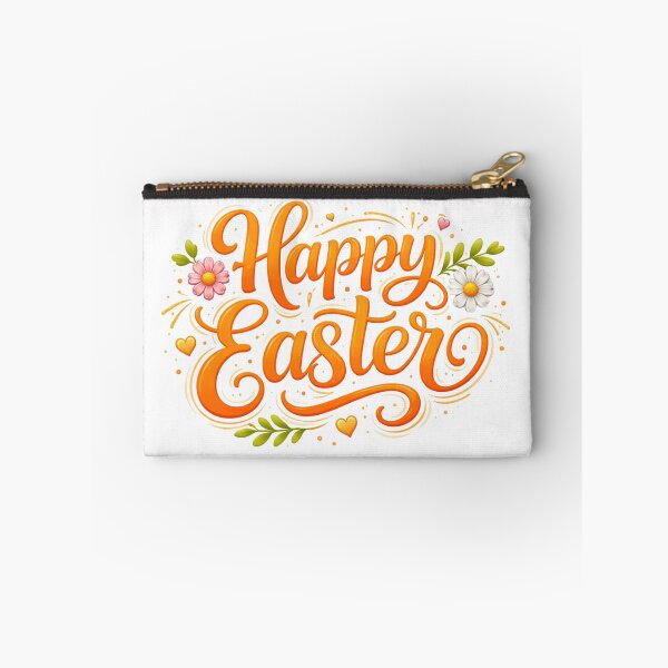 Item preview, Happy Easter Orange Lettering - Festive Spring Design  designed and sold by JoolieCreations.