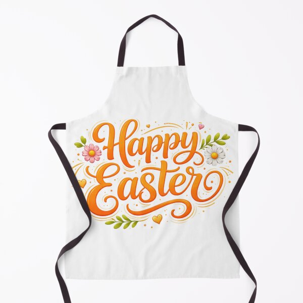 Item preview, Happy Easter Orange Lettering - Festive Spring Design  designed and sold by JoolieCreations.