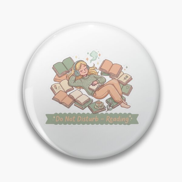 Item preview, Do Not Disturb Reading – Cozy Bookworm Aesthetic BookTok Reader Illustration designed and sold by SirensSageStone.