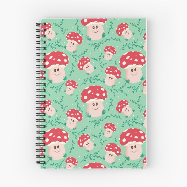 Item preview,  Cute Fungi Pattern Red on Green designed and sold by YaldiDesign.