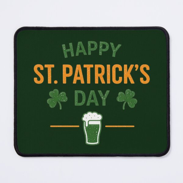 Item preview, Minimalist Happy St Patrick's Day Shamrock Design designed and sold by Kate1art.