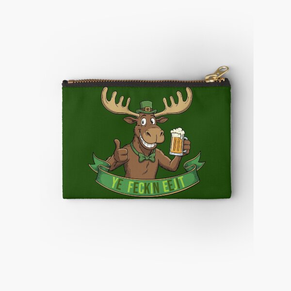 Item preview, Ye Feckin Ejit – Lucky Irish Moose with a Pint designed and sold by CARPIO Creations.