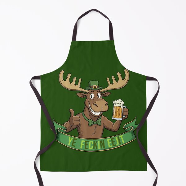 Item preview, Ye Feckin Ejit – Lucky Irish Moose with a Pint designed and sold by CARPIO Creations.