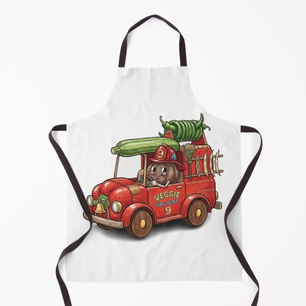 Item preview, Veggie Fire Dept. 9 – Whimsical Onion Firefighter Design designed and sold by Dogandesighn.