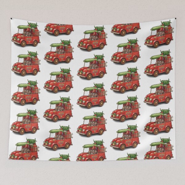 Item preview, Veggie Fire Dept. 9 – Whimsical Onion Firefighter Design designed and sold by Dogandesighn.