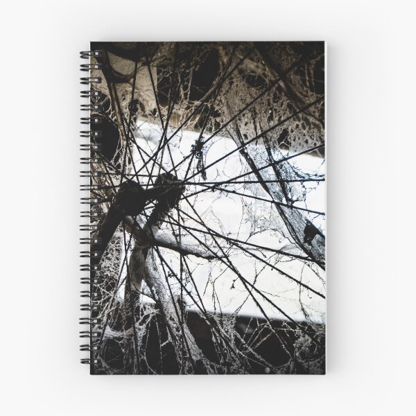 Item preview, Cobwebs on bicycle spokes in an old barn designed and sold by Michael Brewer.