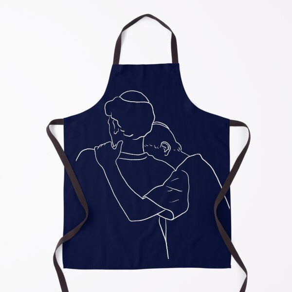 Item preview, Two Boys Wearing Kippahs Line Art designed and sold by Ekaterina Khozatskaya.