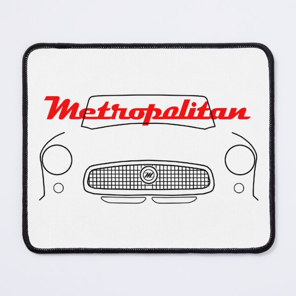 Item preview, Nash Metropolitan 1950s classic car emblem and outline (black) designed and sold by soitwouldseem.