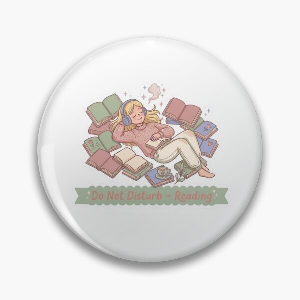 Item preview, Do Not Disturb Reading – Cozy BookTok Reader Aesthetic Book Lover Illustration designed and sold by SirensSageStone.