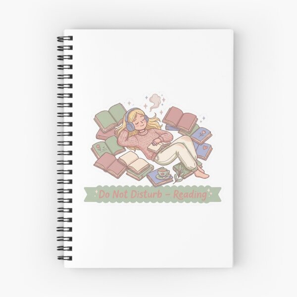 Item preview, Do Not Disturb Reading – Cozy BookTok Reader Aesthetic Book Lover Illustration designed and sold by SirensSageStone.